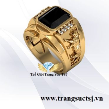 Nhẫn tuổi dần 1974 mệnh thủy giáp dần đá sapphire