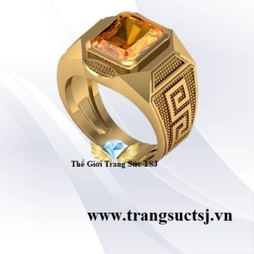 Nhẫn Nam Đá Citrine Sang Trọng - Trang Sức TSJ