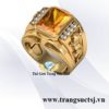 Nhẫn Tuổi Mẹo Đẹp Cho Nam Mặt Đá Citrine Vàng