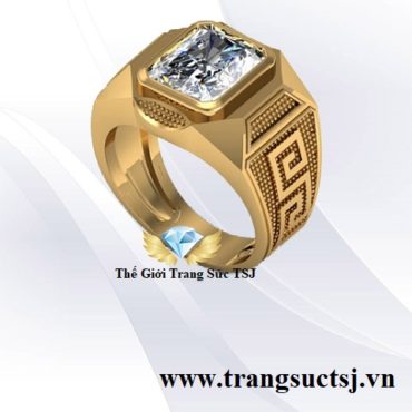 Nhẫn Nam Đá Topaz Trắng đẹp Giá Rẻ TPHCM