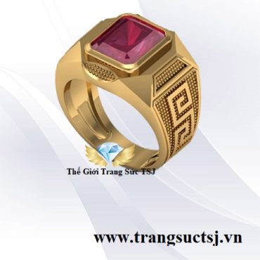 Nhẫn Nam Ruby Hợp Phong Thủy mệnh Thổ, Mệnh Hỏa