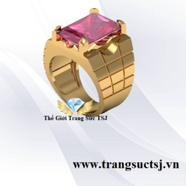 Nhẫn Nam Đá Ruby Đẹp Nhẫn Mặt Đá To Cho Ngón Tay dài