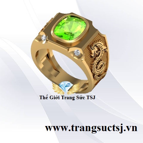 Nhẫn Mệnh Hỏa Cho Nam Tuổi Thìn 1964 Mệnh Hỏa Đá Peridot
