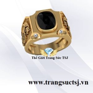 Nhẫn nam Shapphire Đen Nhẫn Nam Mẫu PNJ