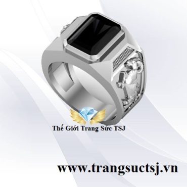 Nhẫn Bạc Cao Cấp Nam Hình Dê Đẹp