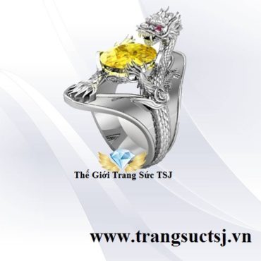 Nhẫn Bạc Nam Hình Rồng Độc Lạ