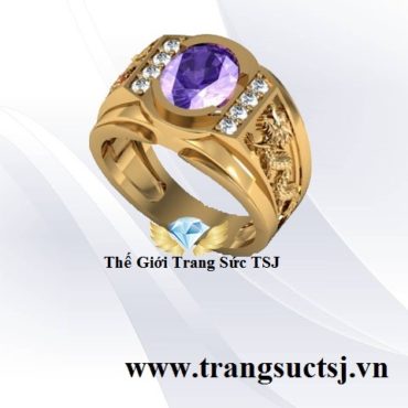 Nhẫn Mặt Đá Hiện Đại - Trang Sức Nam
