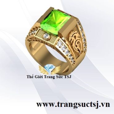 Nhẫn Nam Peridot Mệnh Hỏa