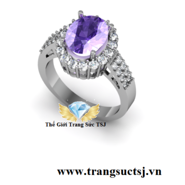 Nhẫn Bạc Nữ Cao Cấp Mặt Đá Đẹp