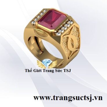 Nhẫn Ruby Đỏ Hợp Phong Thủy Cho Nam