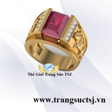 Nhẫn Nam Tuổi Đinh Mão Mệnh Hỏa Đá Ruby