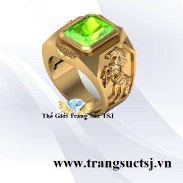 Nhẫn Phong Thủy Tuổi Mậu Ngọ Đá Peridot
