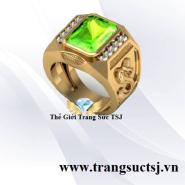 Nhẫn Tuổi Ất Tỵ Mệnh Hỏa Đá Peridot