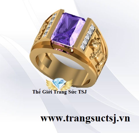 Nhẫn Mèo Đẹp Cho Nam Vàng 18k Đẹp