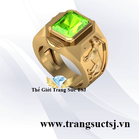 Nhẫn Nam Đá Peridot Hợp Tuổi Tuất 1994