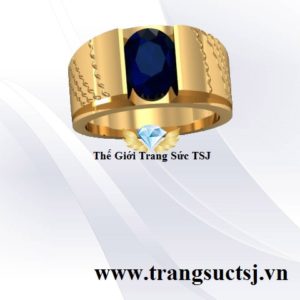 Nhẫn Sapphire Xanh Bích Thiên Nhiên