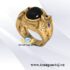 Nhẫn Nam Sapphire Đen Cá Tính Vàng 18k