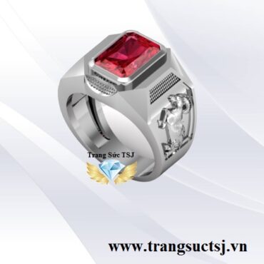 Nhẫn Tuổi Mùi Bạc Cao Cấp Cho Nam